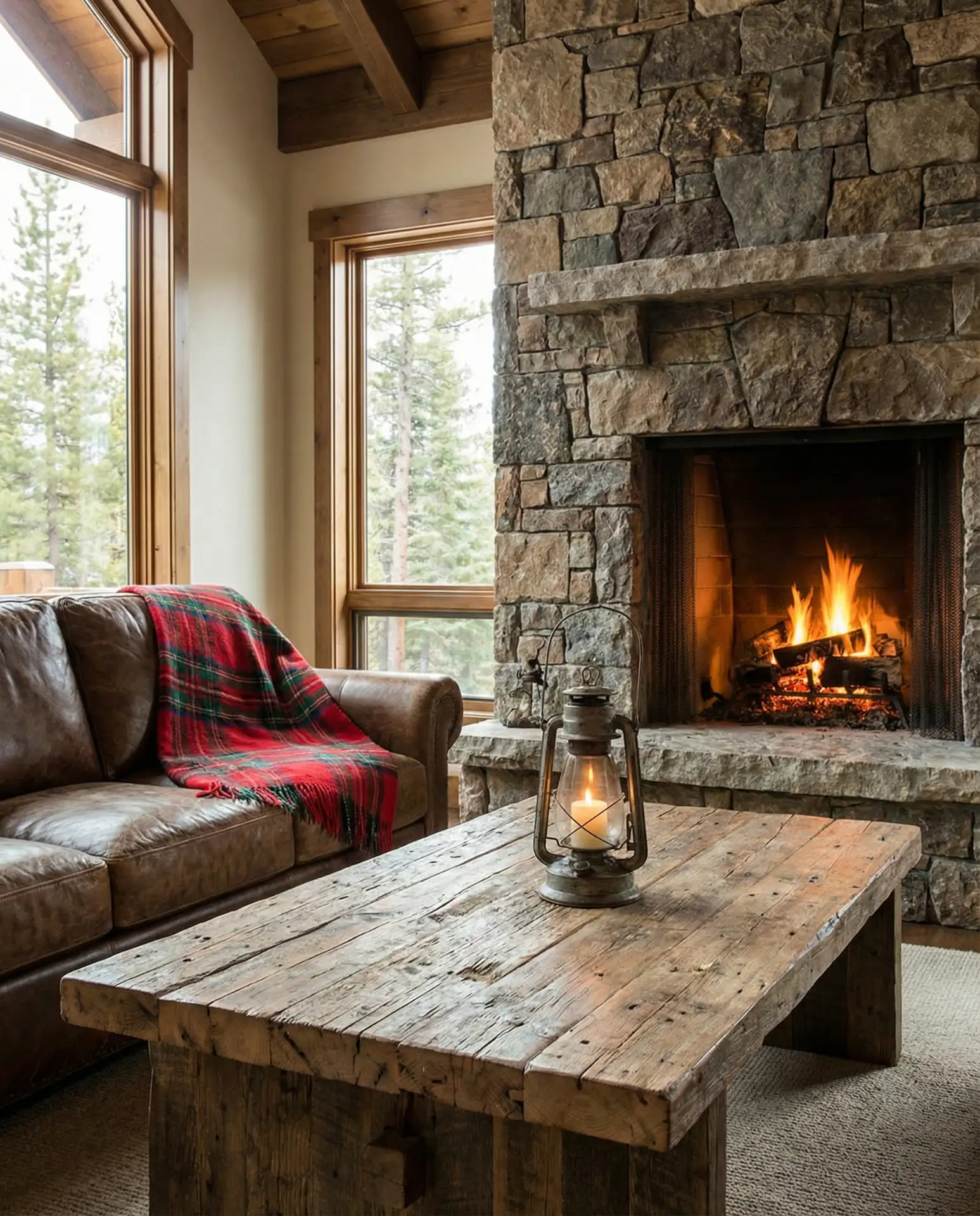 Cozy Mountain Lodge Warmth 1