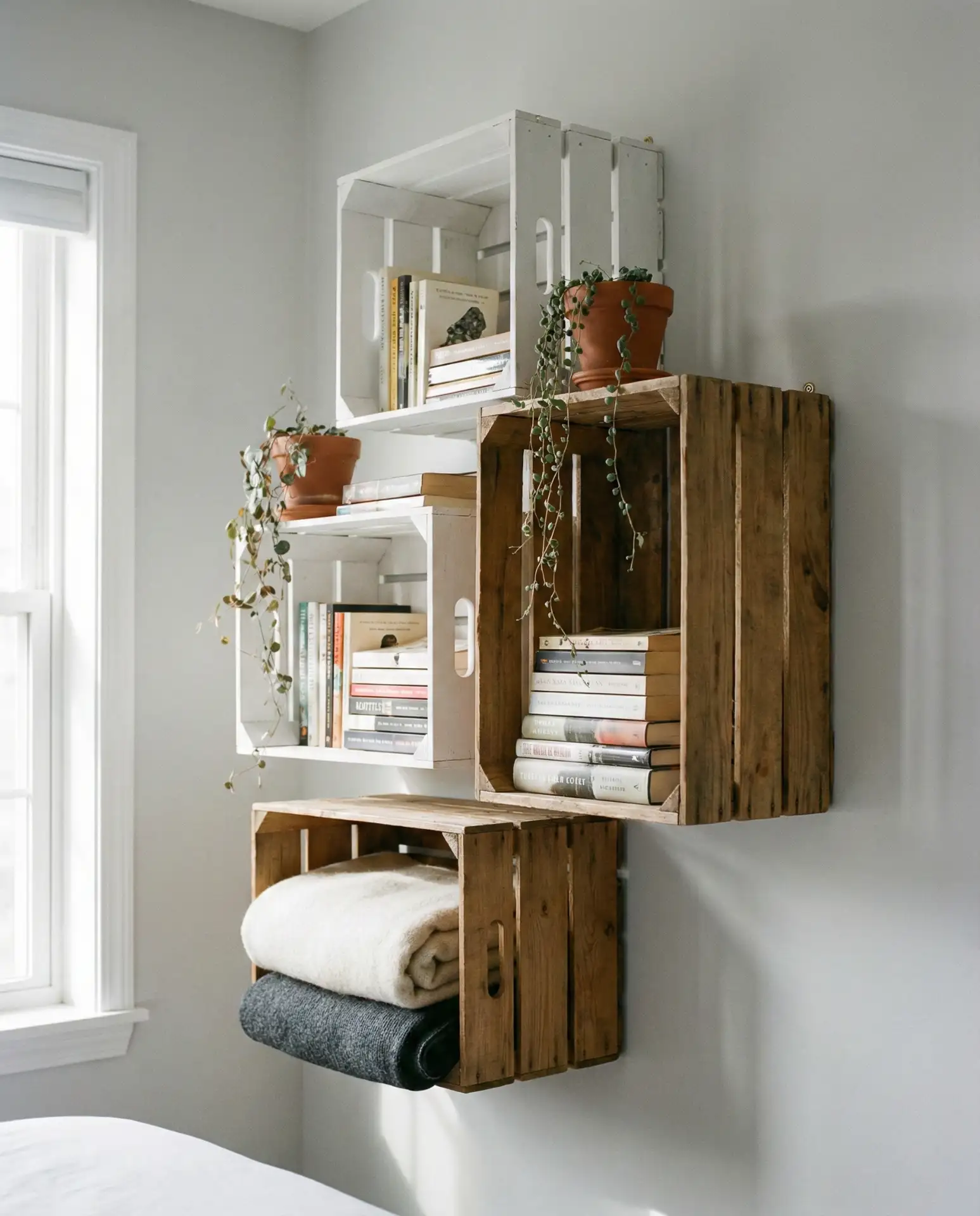 DIY Crate Shelving 1