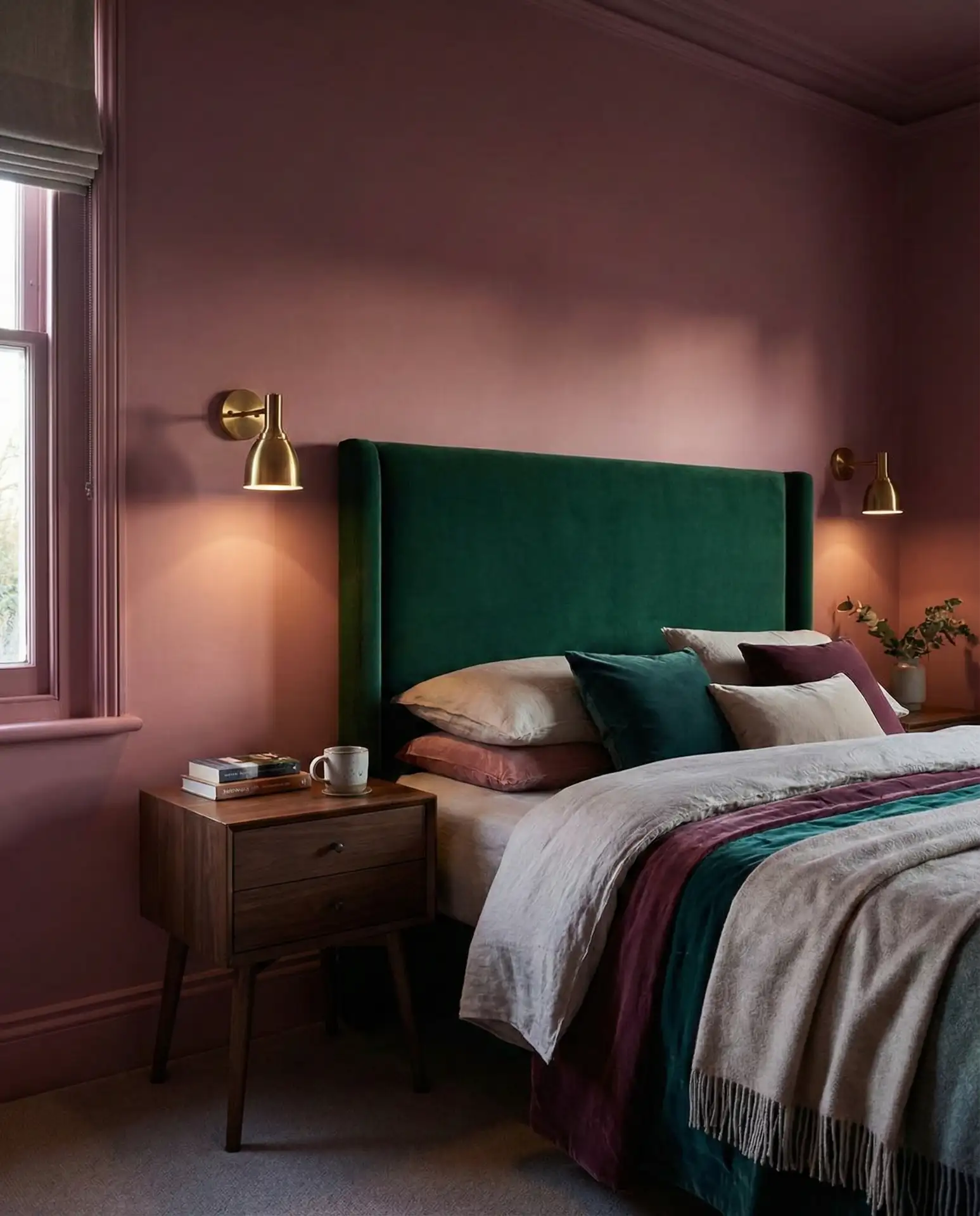 Dark Moody Pink Walls 2