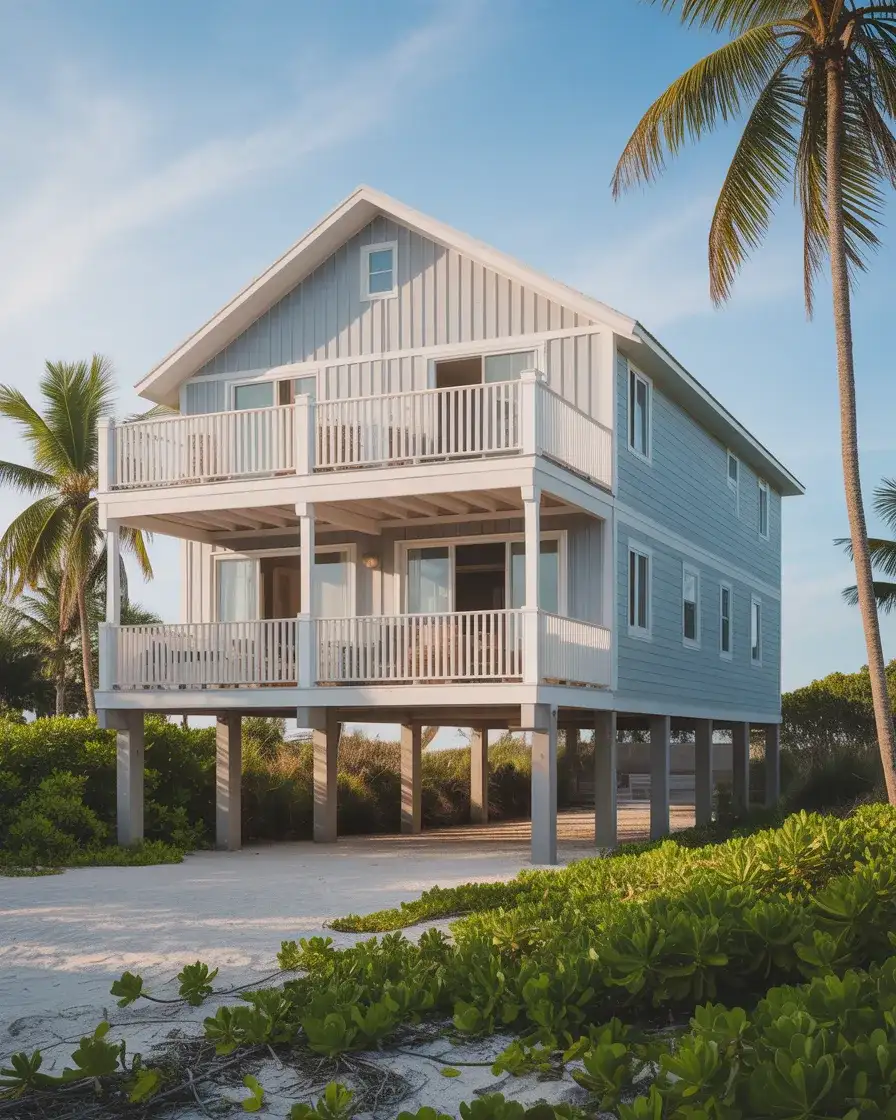 Elevated Stilts Design for Florida Homes 1
