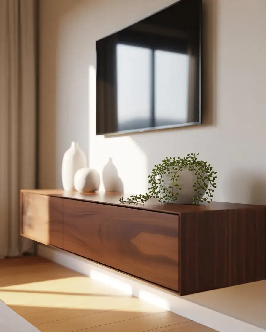 Floating Console for an Airy, Space-Saving Look 1
