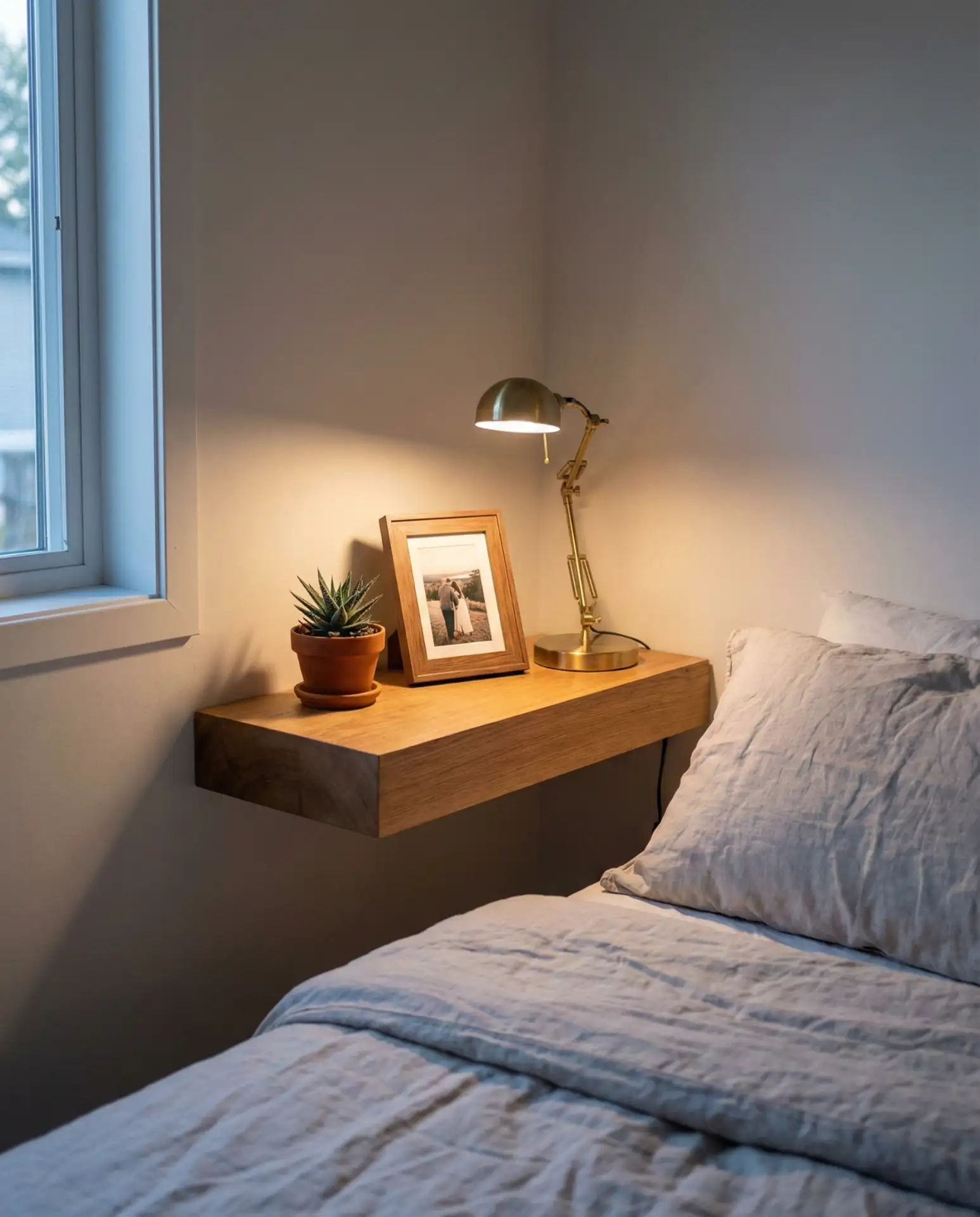 Floating Shelves Instead of Bulky Furniture 1