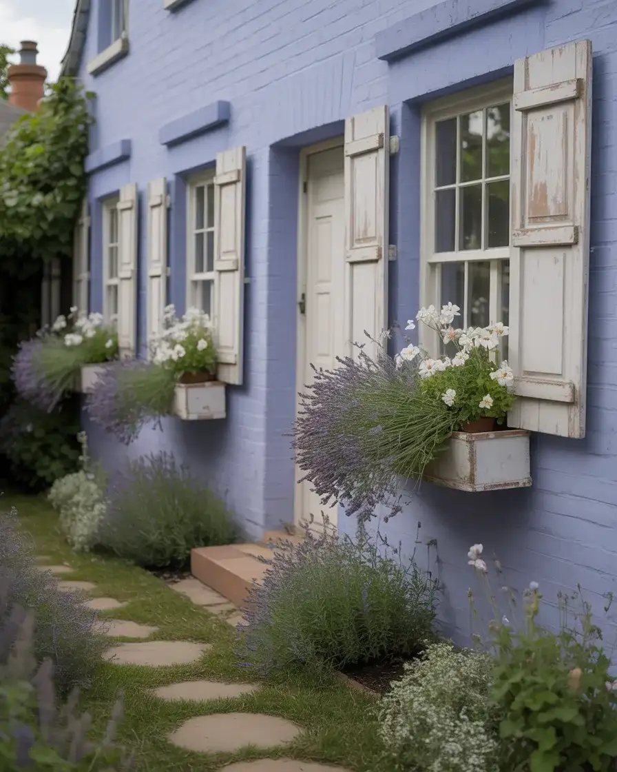 French Country Blue Exterior 1