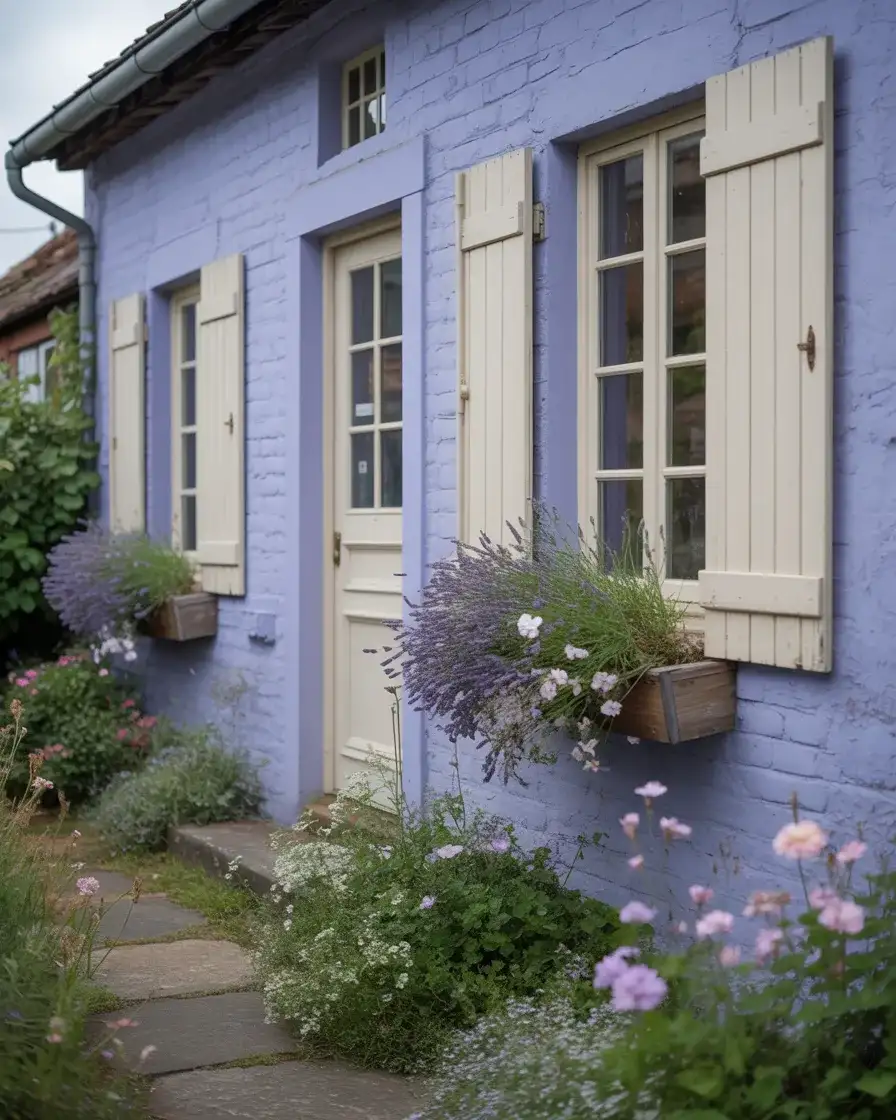French Country Blue Exterior 2