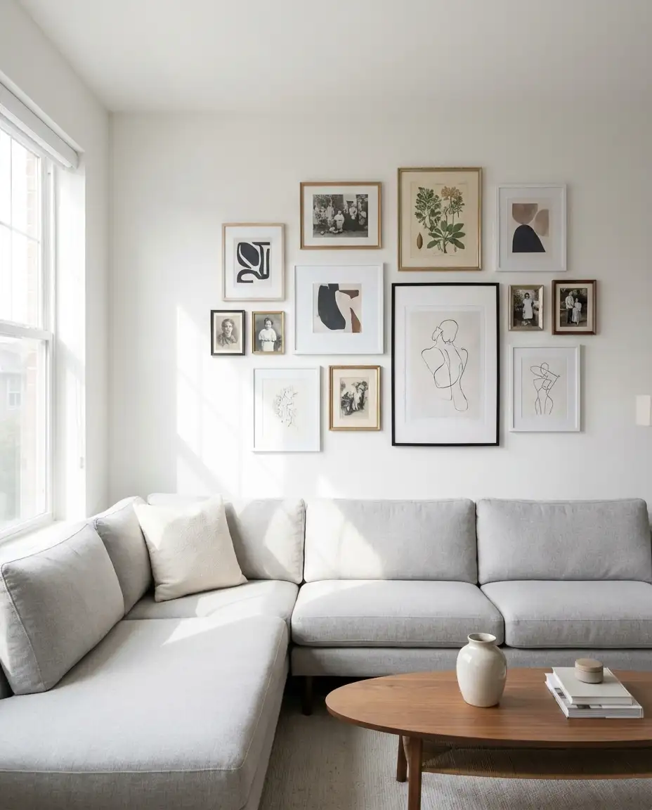 Gallery Wall in the Living Room 1