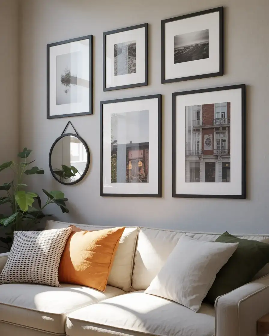 Gallery Wall with Mixed Media 2