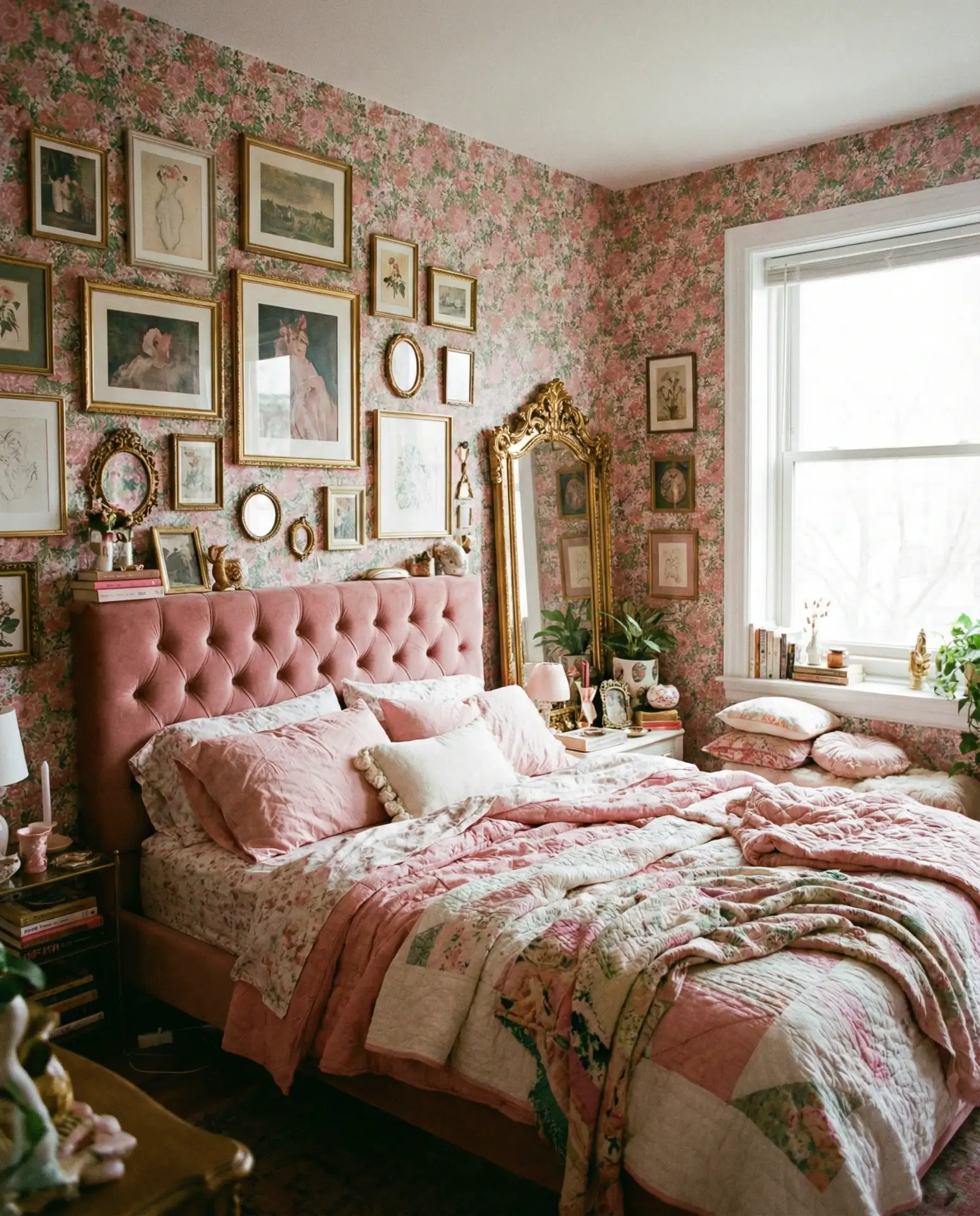 Girly Maximalist Bedroom 1