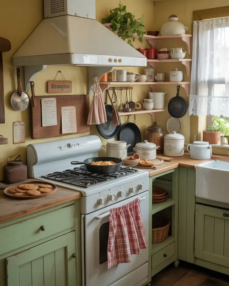 Grandma's Cottage Core Kitchen with Nostalgic Warmth 1