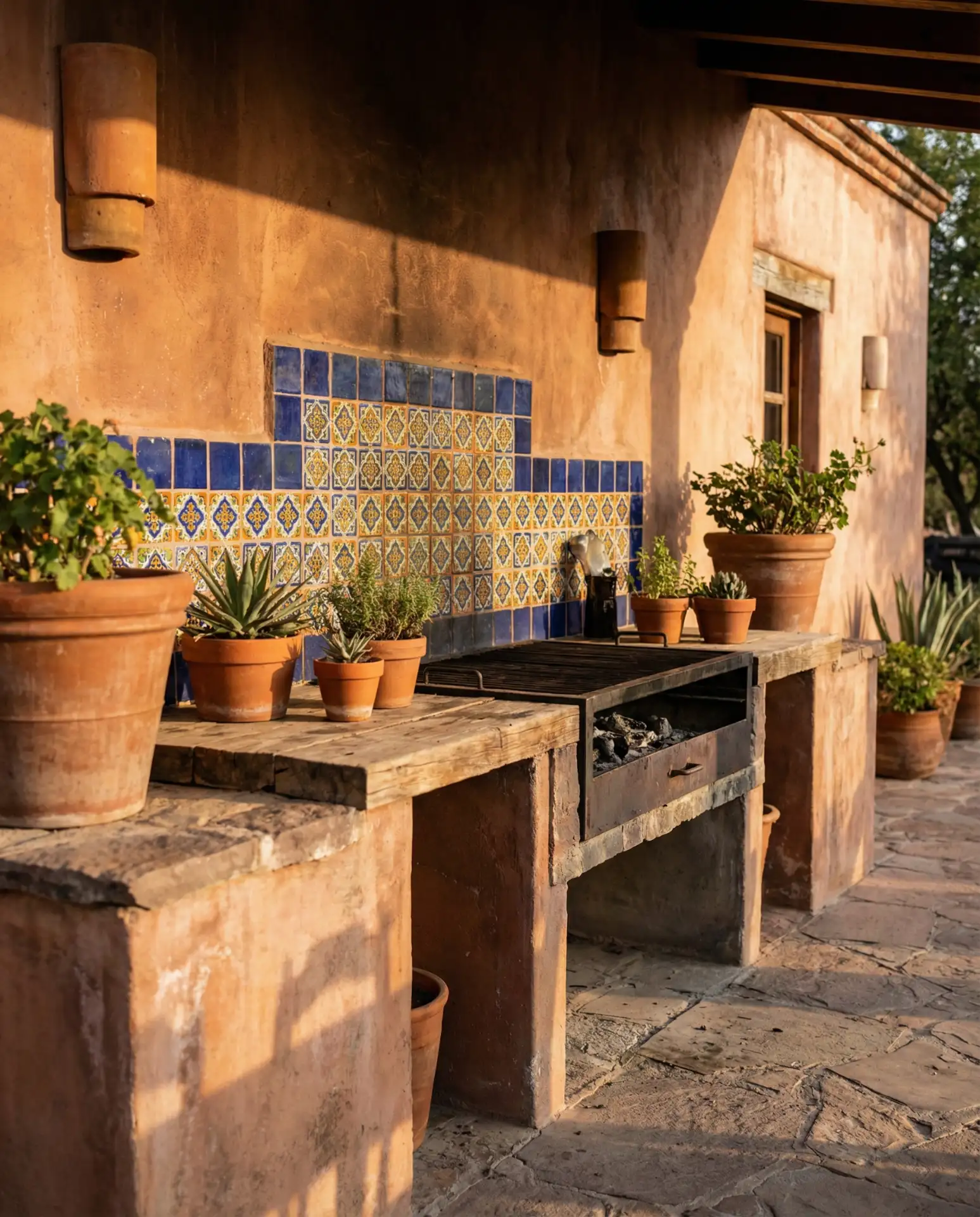 Grill Station with Rustic Mexican Flair 1