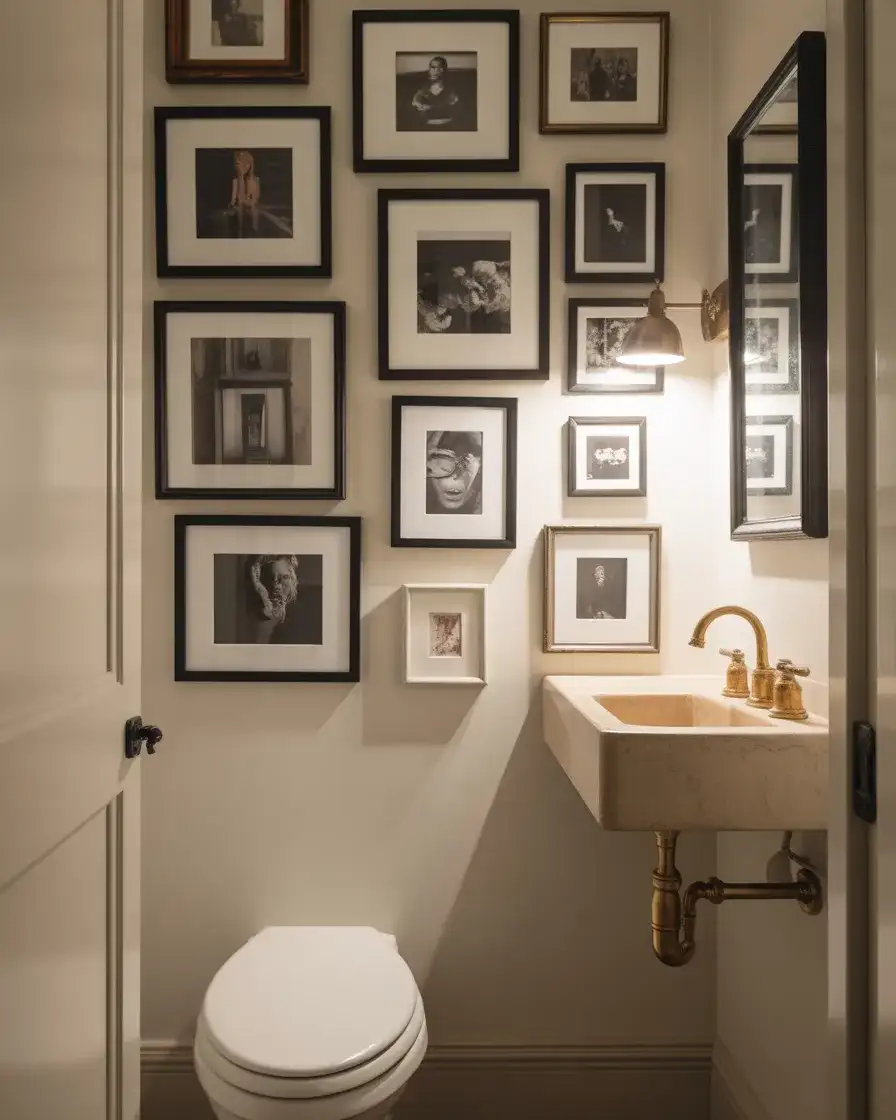 Half Bath with Art Gallery Wall 1