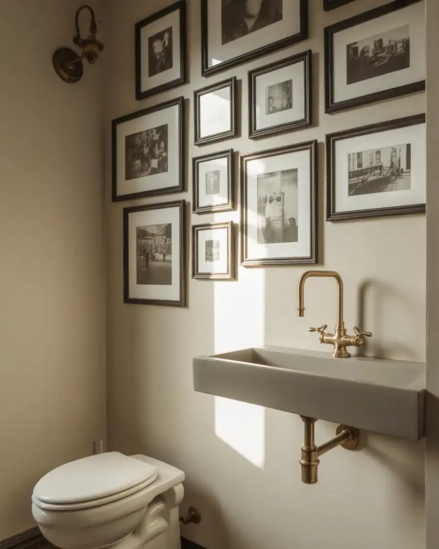 Half Bath with Art Gallery Wall 2