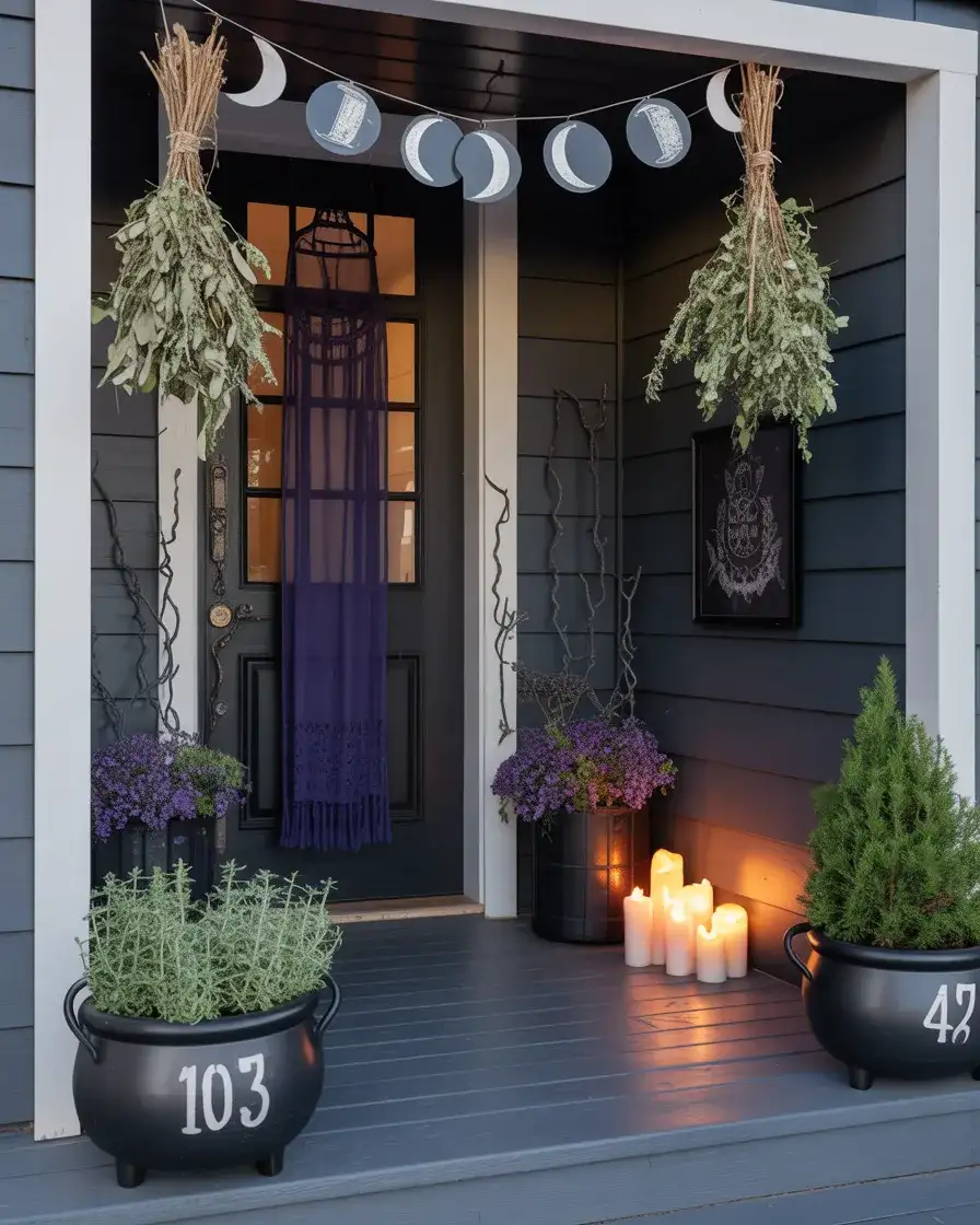 Halloween Witchy Porch With Dark Drama 1