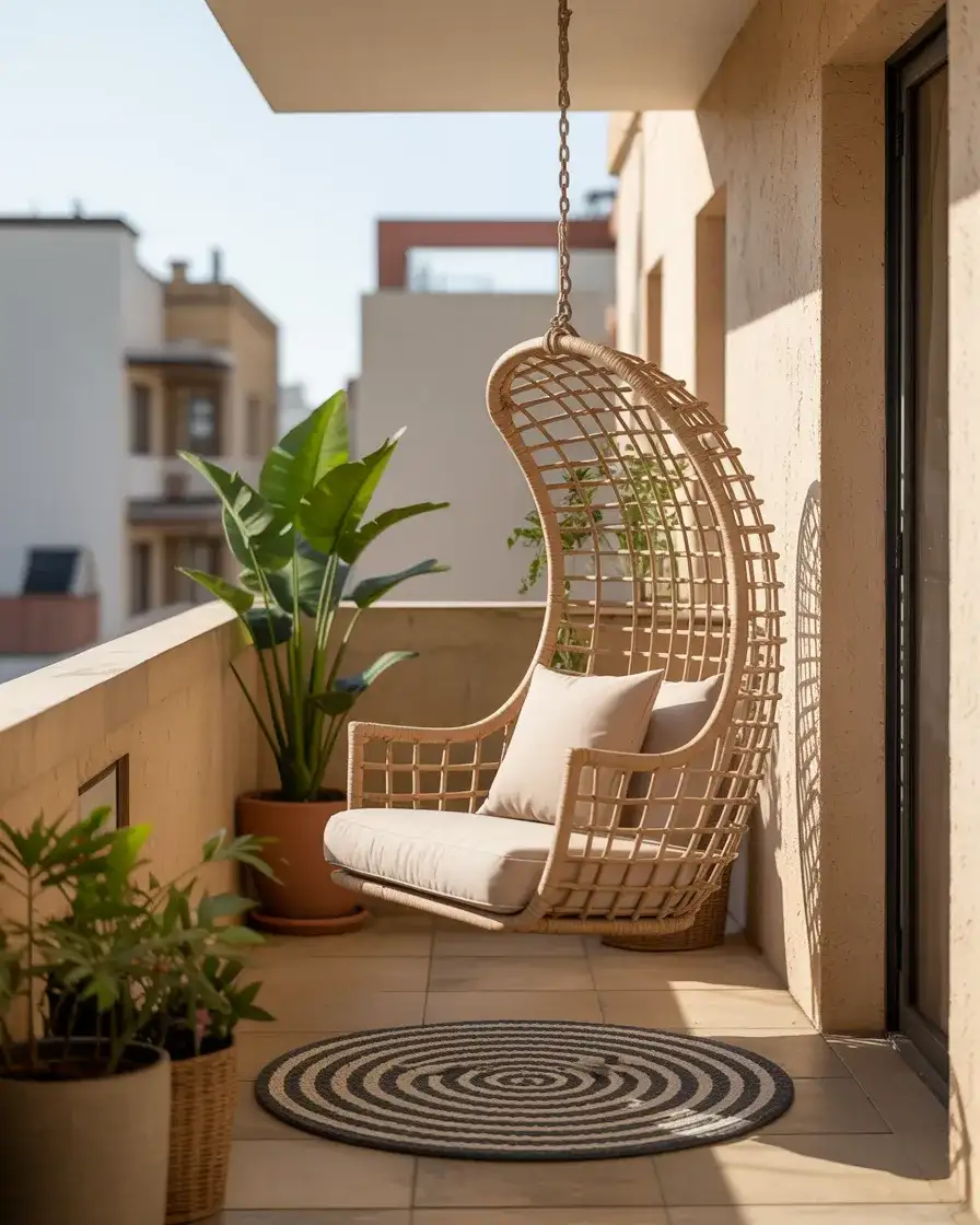 Hanging Swing Chair with Cushions 2
