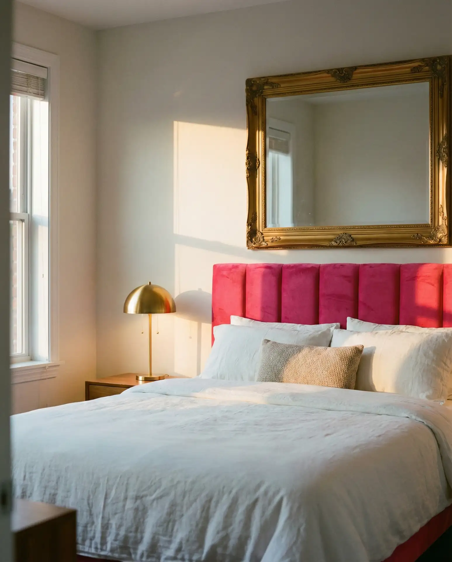 Hot Pink and Gold Glam Bedroom 1