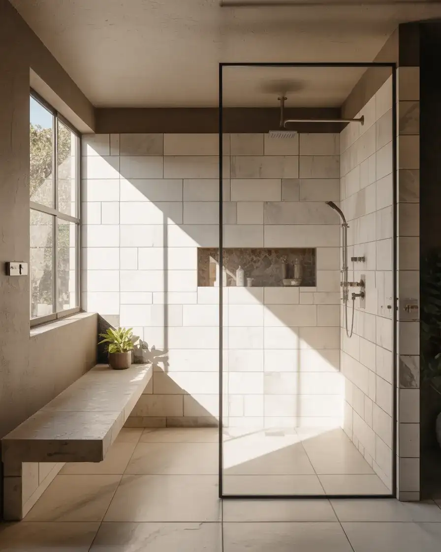 Ideas for a Walk-In Shower With Bench 1