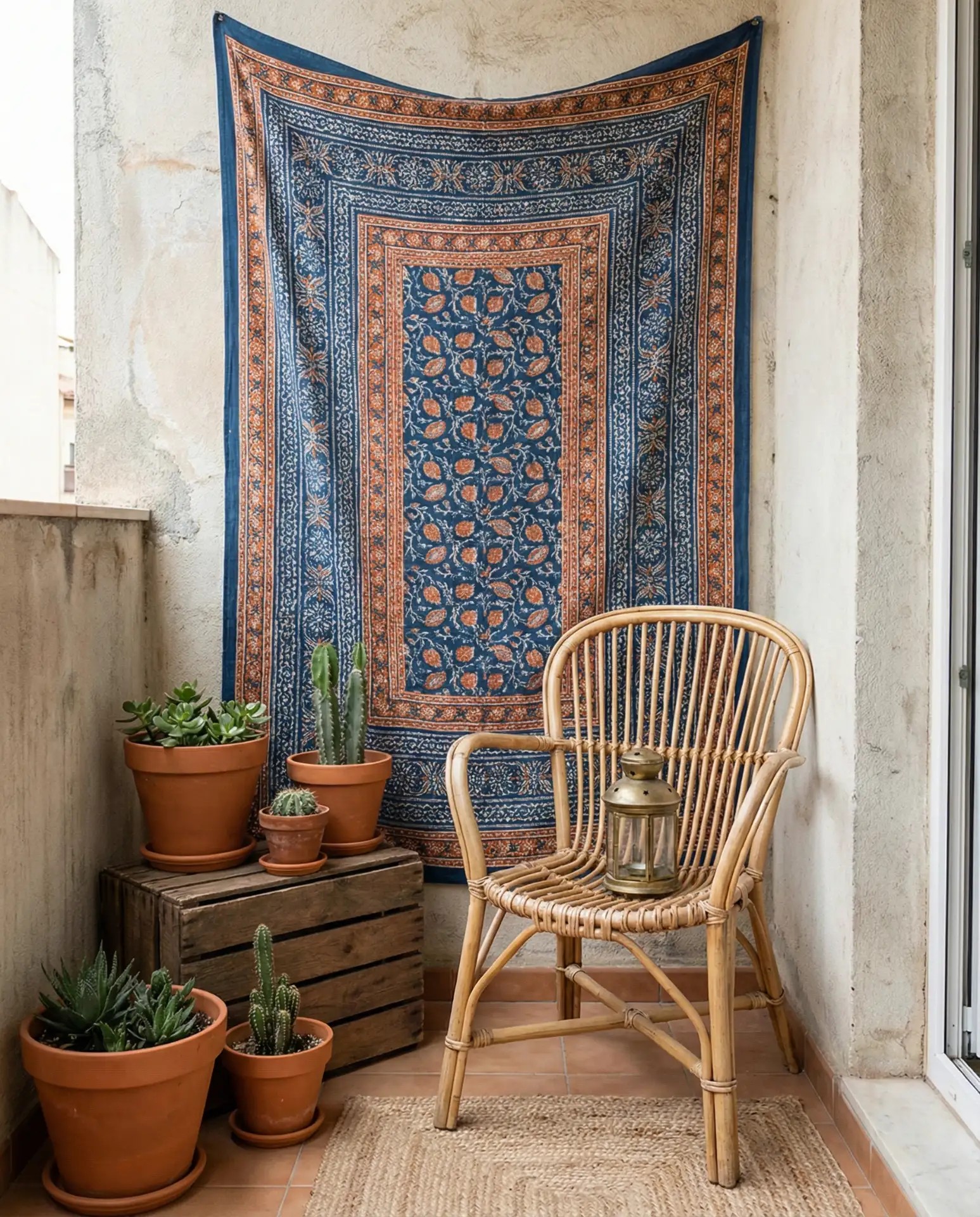 Indian-Inspired Textile Accent Wall 2