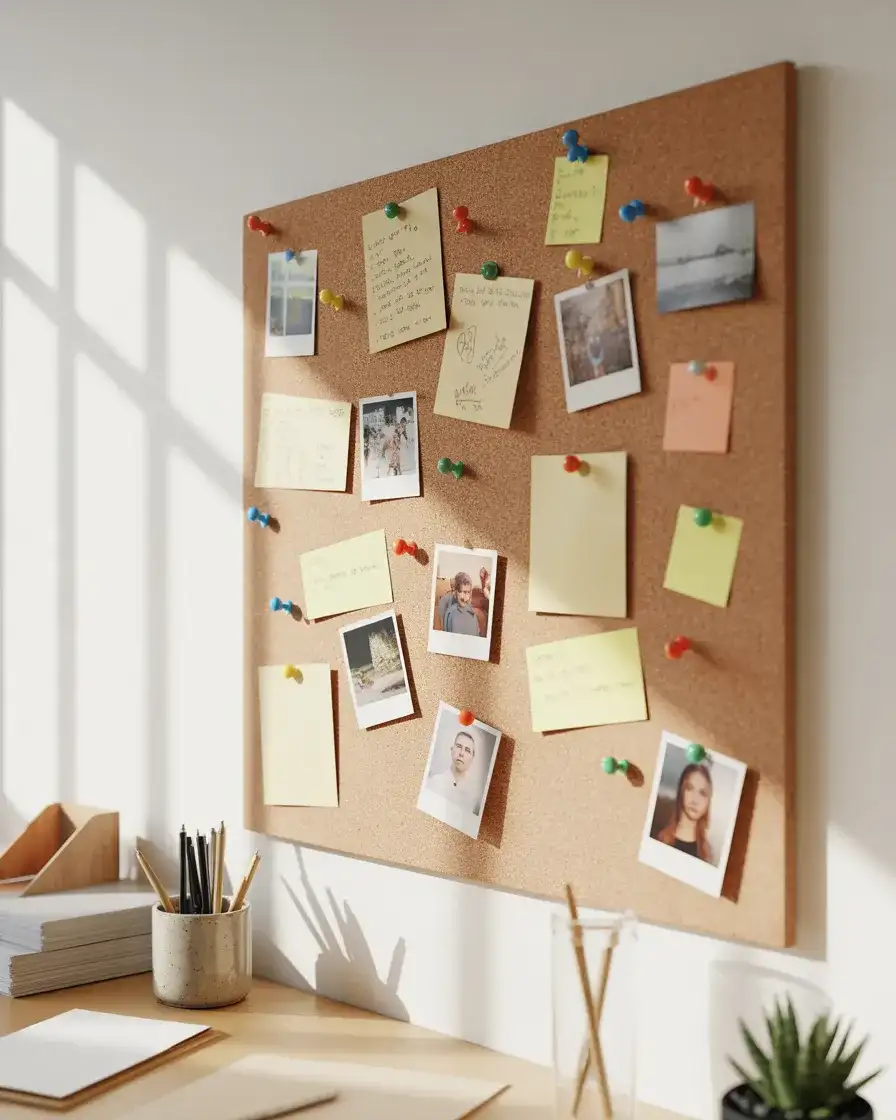 Large Cork or Pegboard for Organization 2