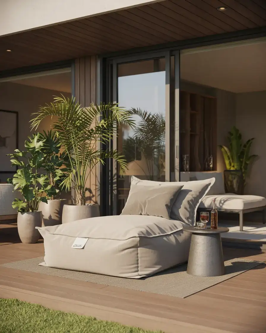 Large Outdoor Bean Bag for a Patio or Deck 2