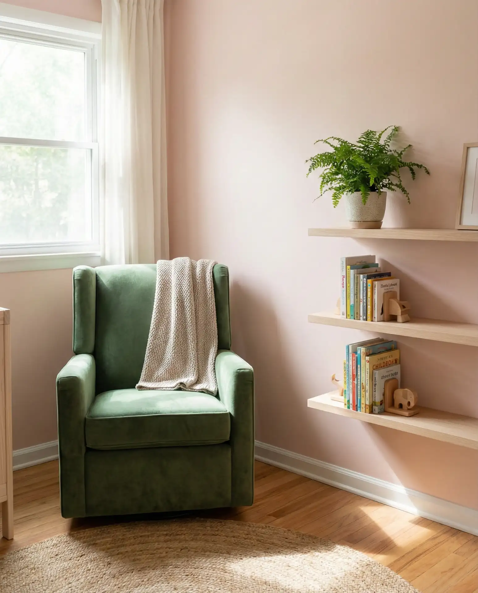 Light Pink and Green Nursery Refresh 1