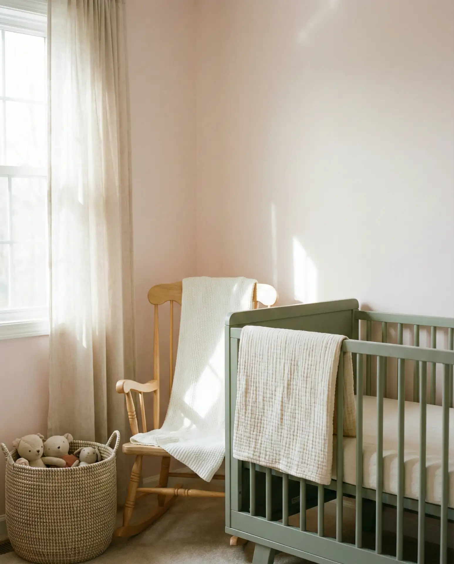 Light Pink and Green Nursery Refresh 2