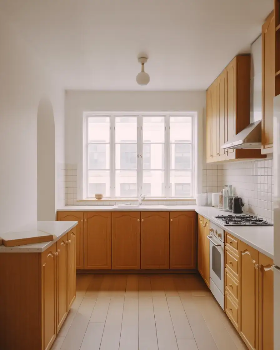 Light and Airy Honey Oak Kitchen 2
