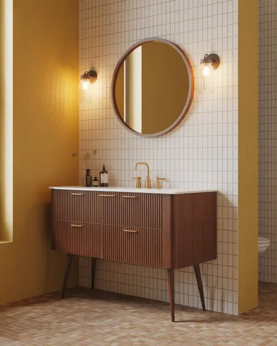 Mid-Century Modern Bathroom Revival 1