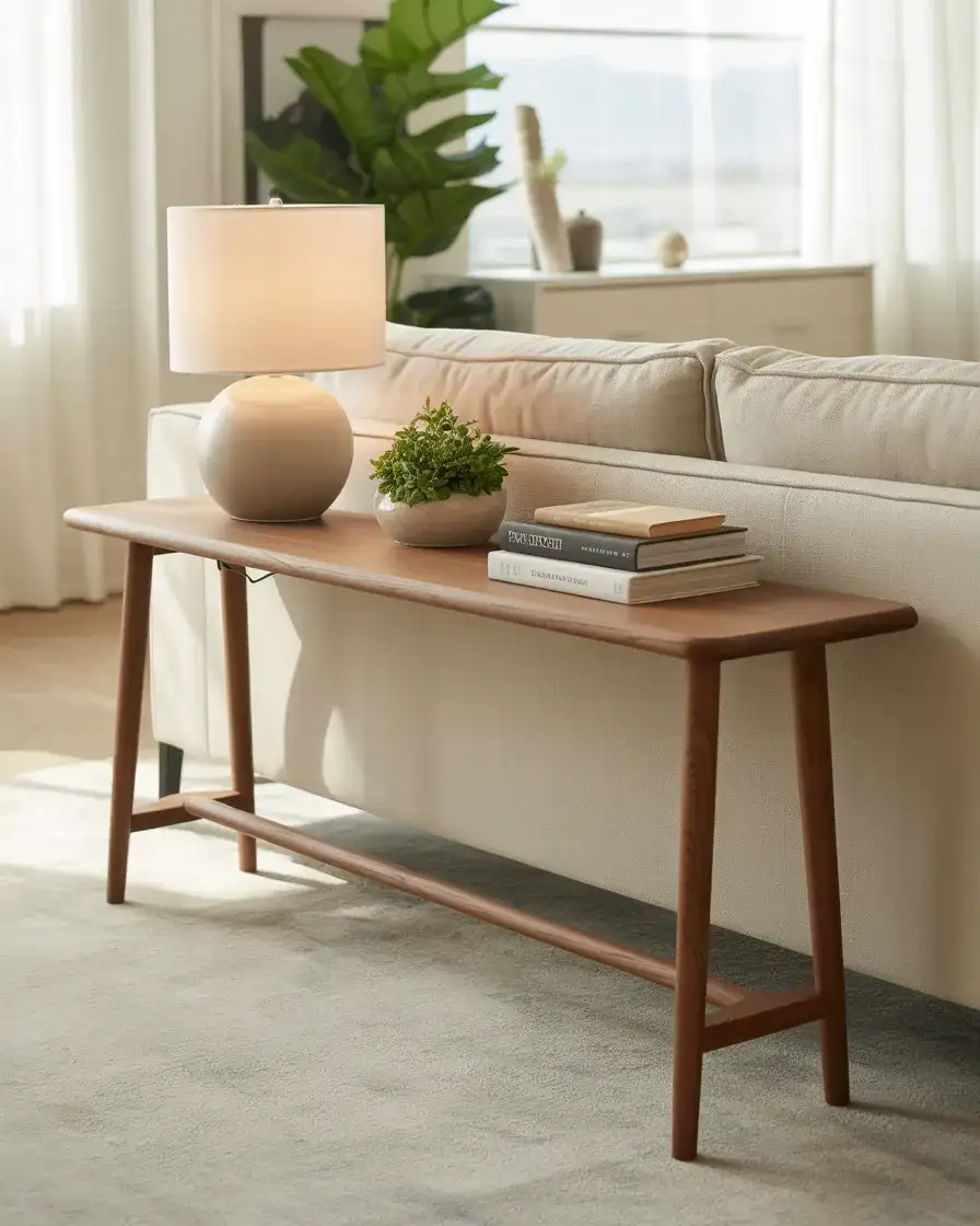 Minimalist Console Table as Room Divider 1