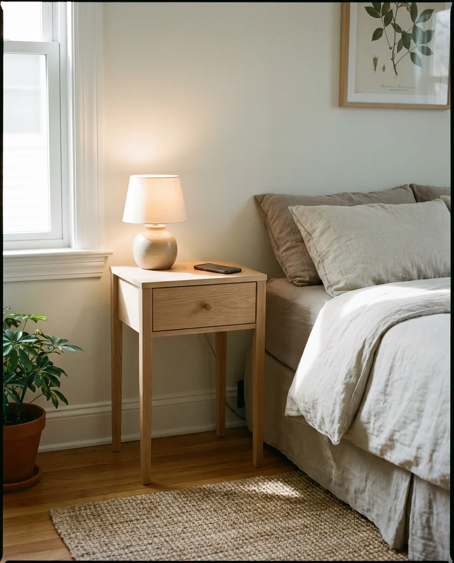 Minimalist Nightstands with Single Drawer 1