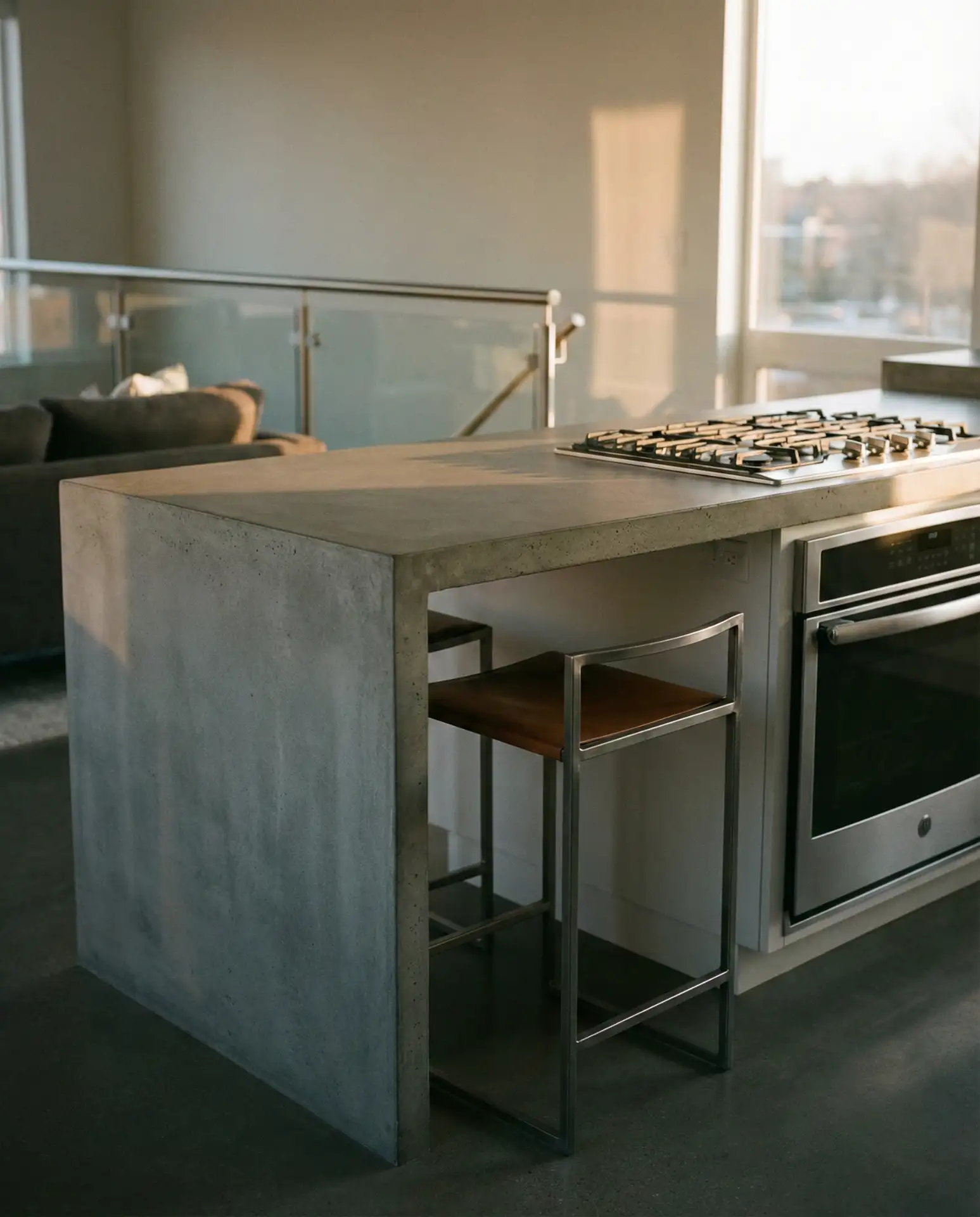 Modern Concrete and Steel Kitchen 2