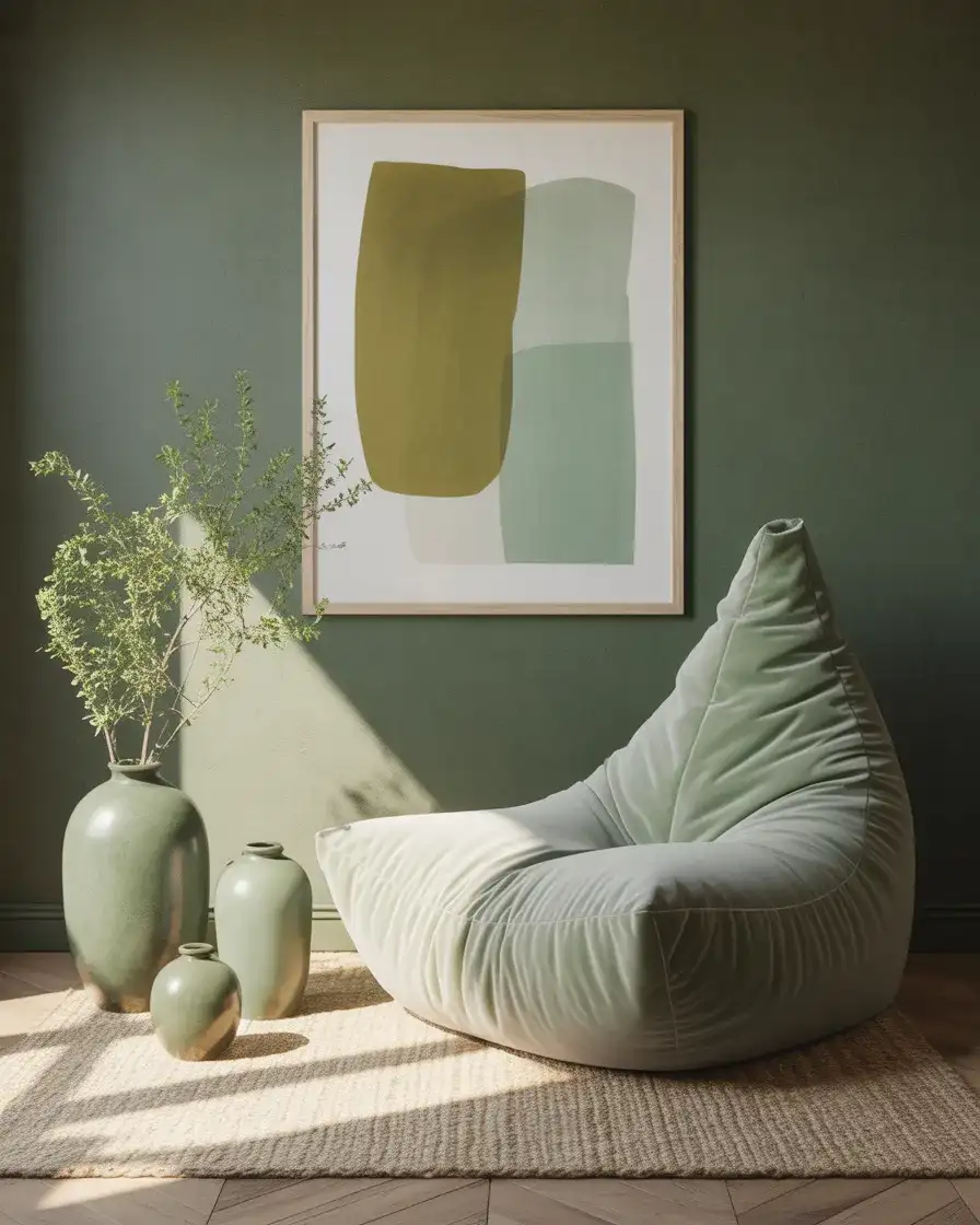 Monochrome Aesthetic Bean Bag Wall Vignette 2