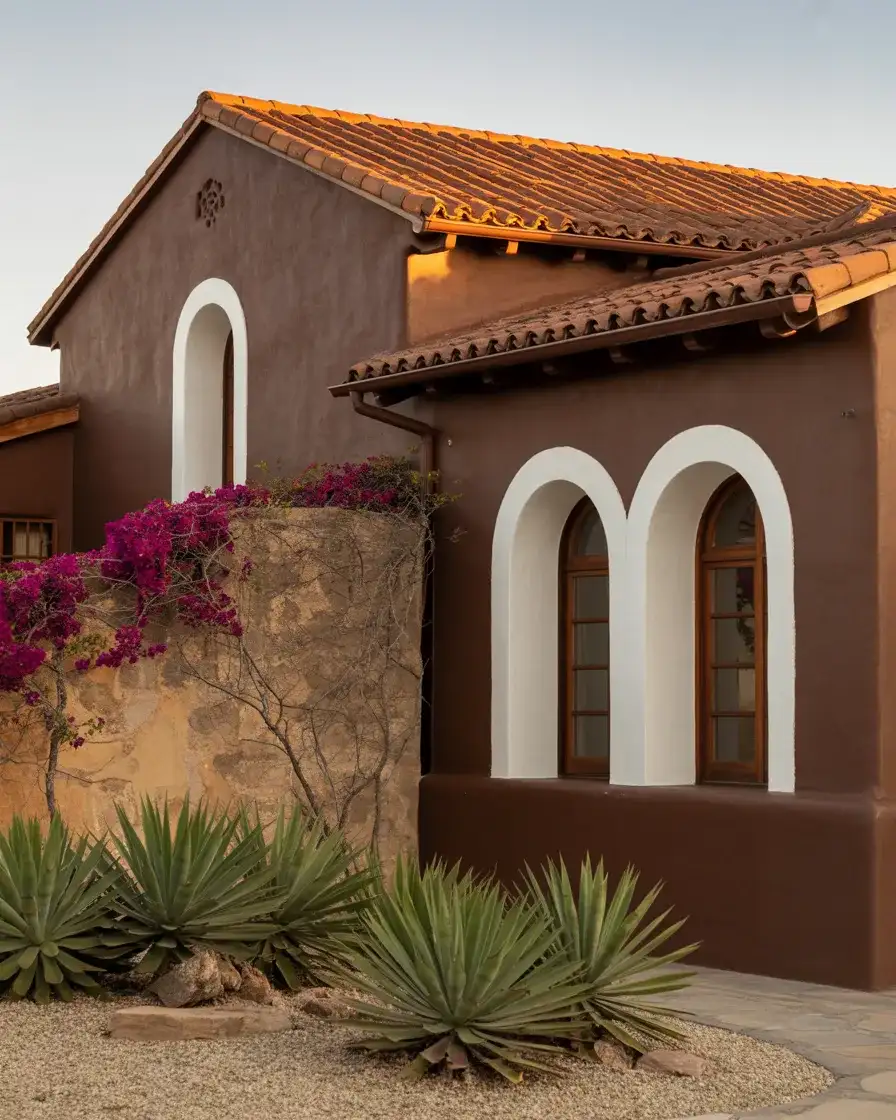 Moody Brown with a Terracotta Tile Roof 1