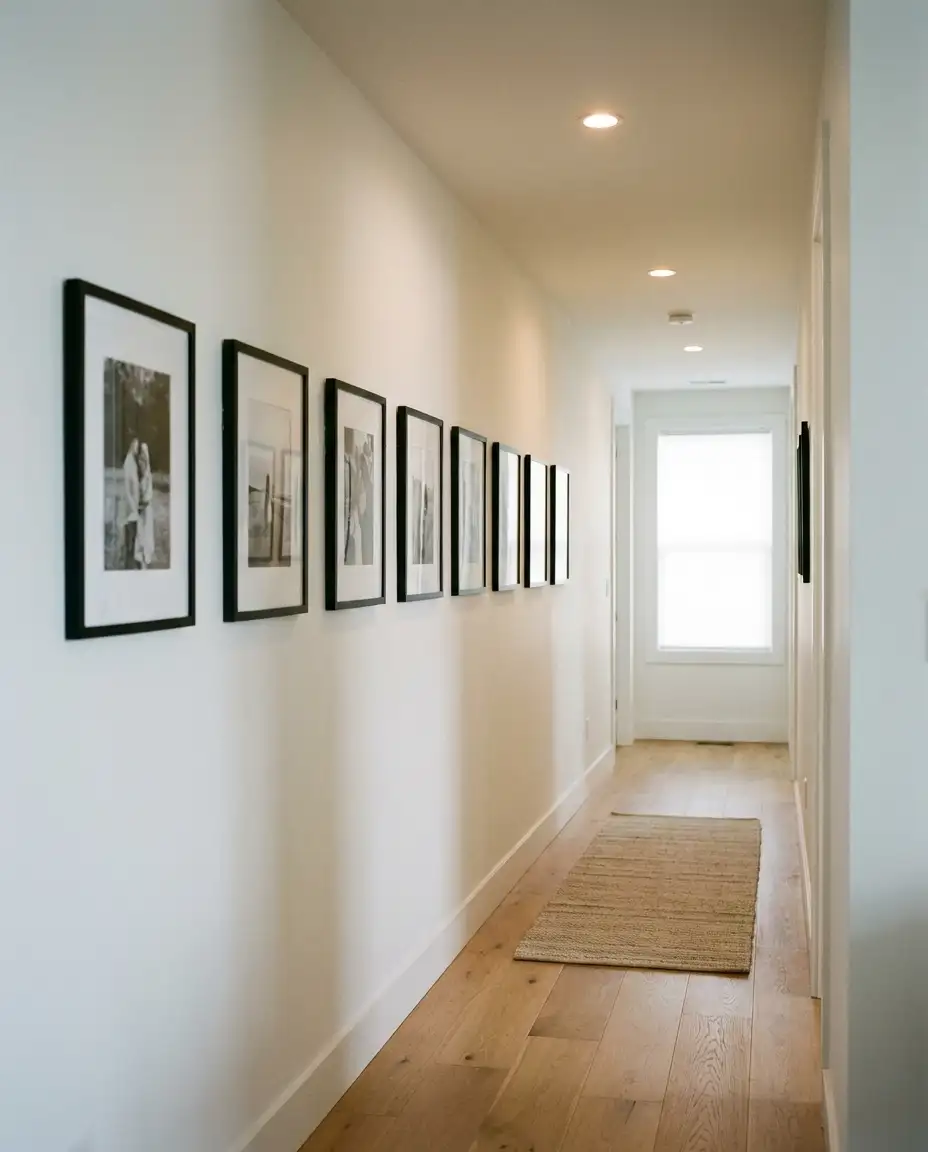 Narrow Hallway Photo Display 2