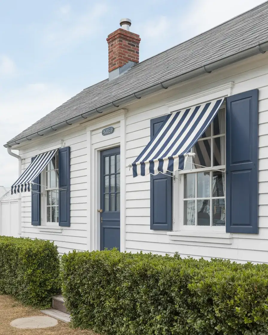 Nautical Stripes and Navy Shutters 2
