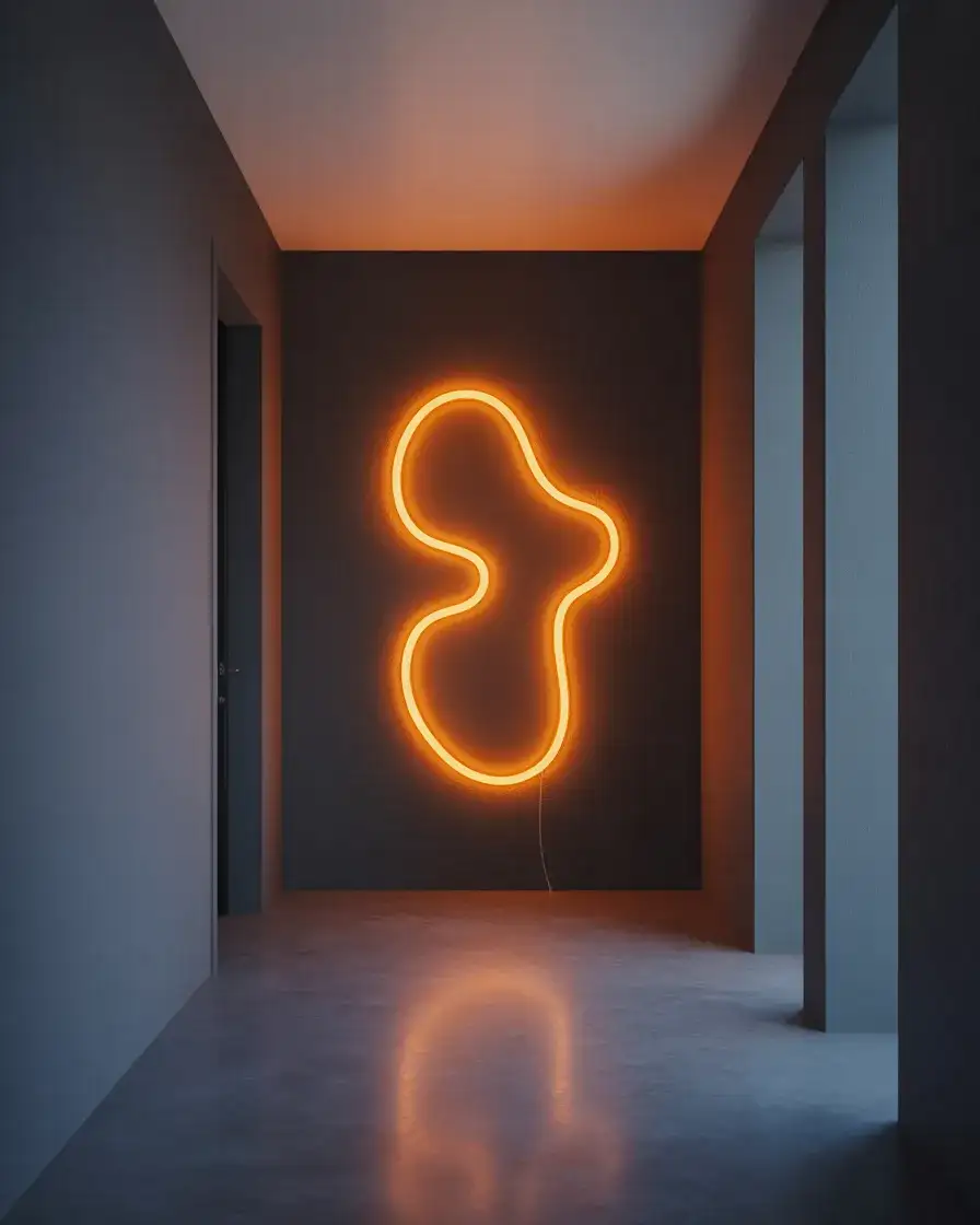 Neon or LED Light Art Installation 1