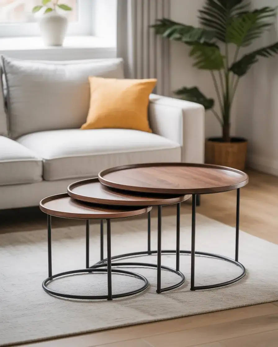 Nested Coffee Tables for Flexibility 1