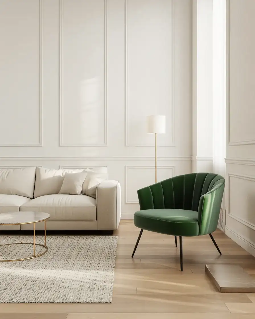 Neutral Color Palette with Bold Accent 1