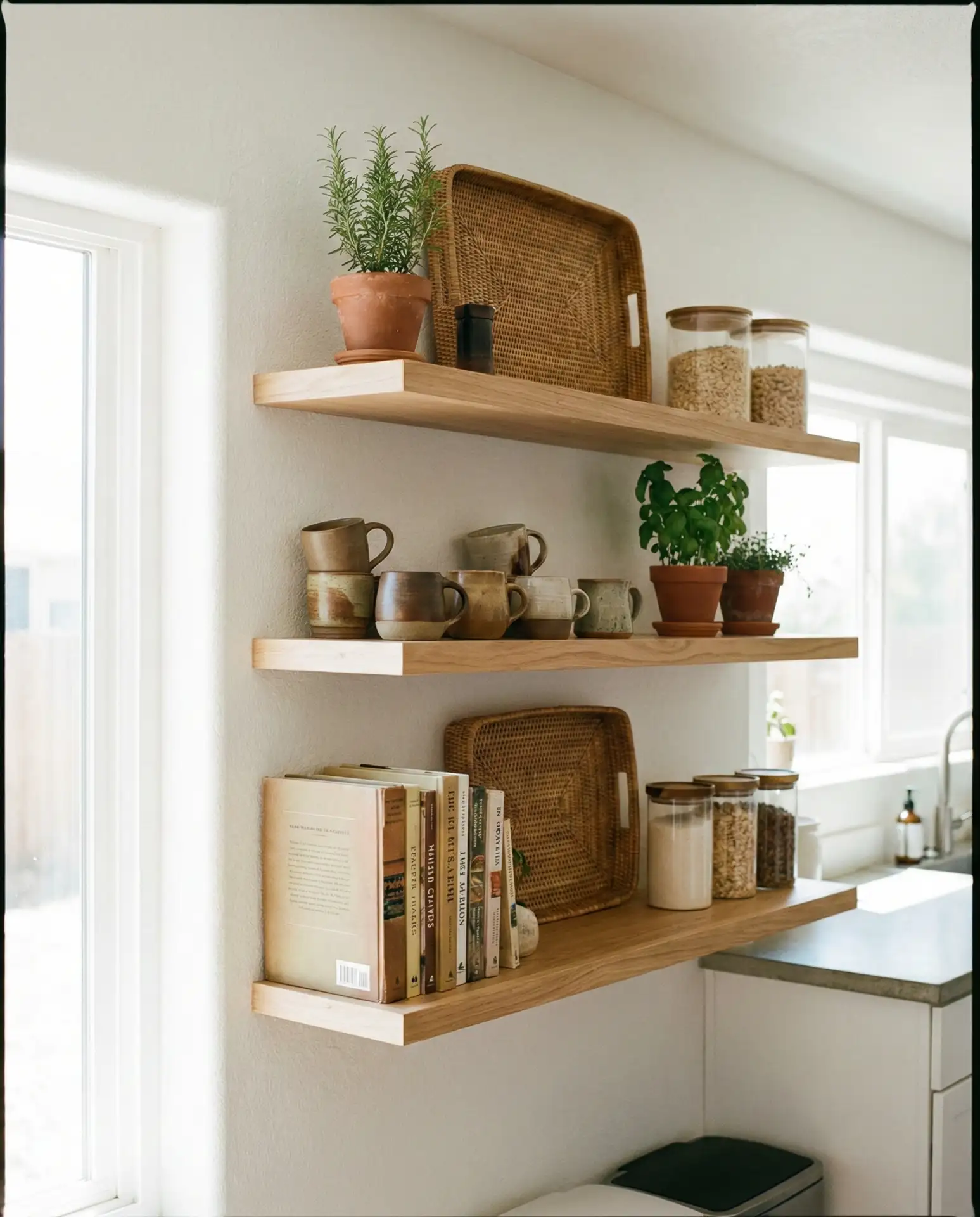 Open Kitchen-Style Shelves for Display 2