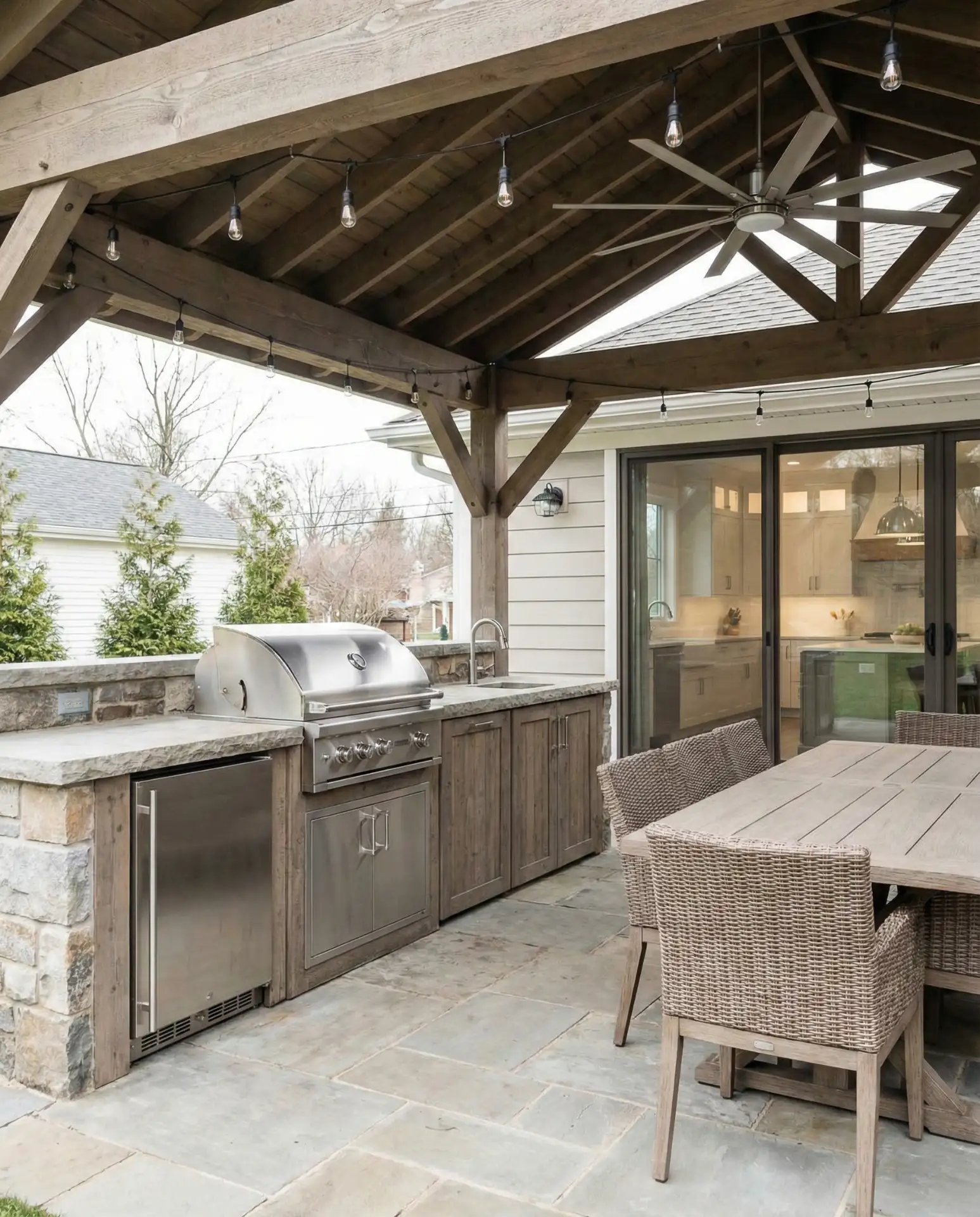 Open Kitchen for Outdoor Entertaining Spaces 1
