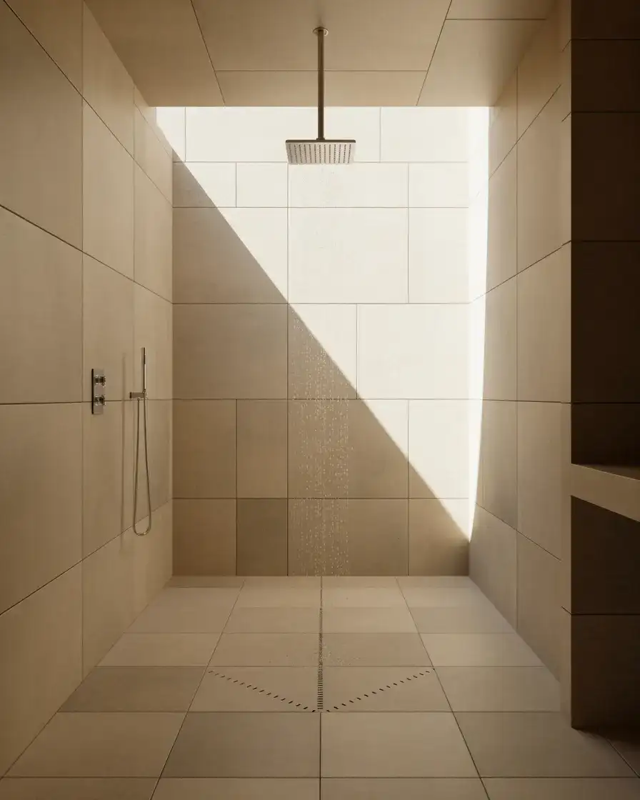 Open Shower With Wet Room Design 2
