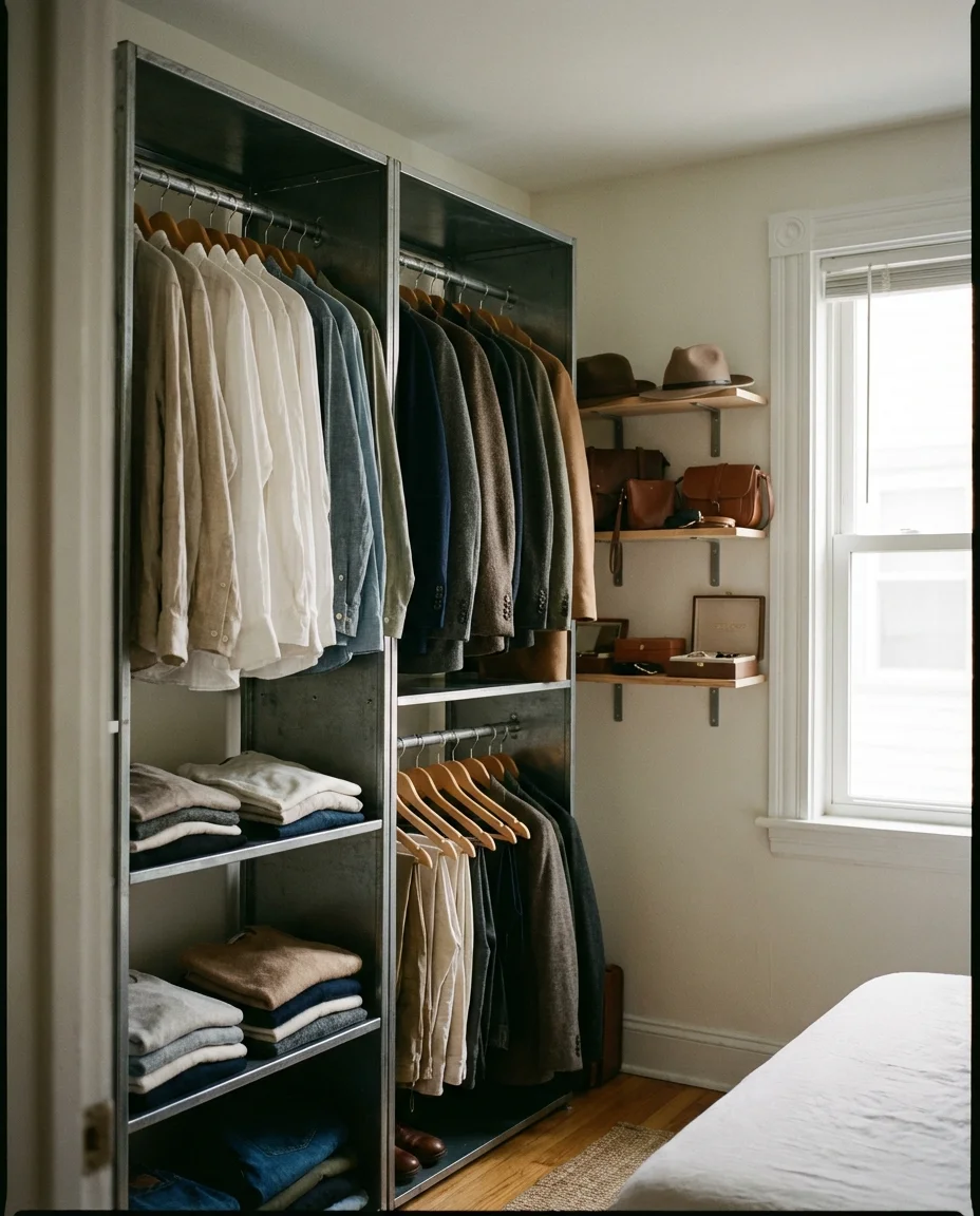 Open Wardrobe System Instead of a Closet 2