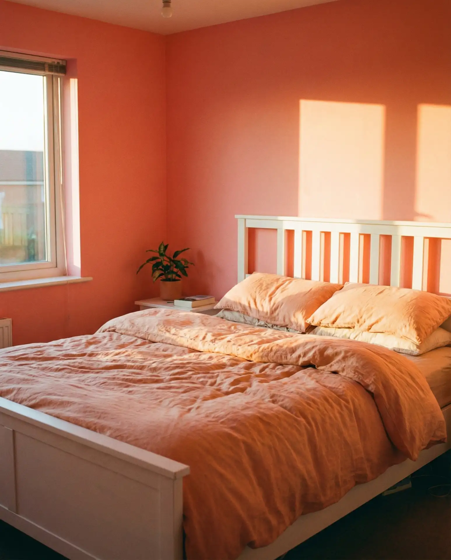 Orange and Pink Sunset-Inspired Bedroom 2