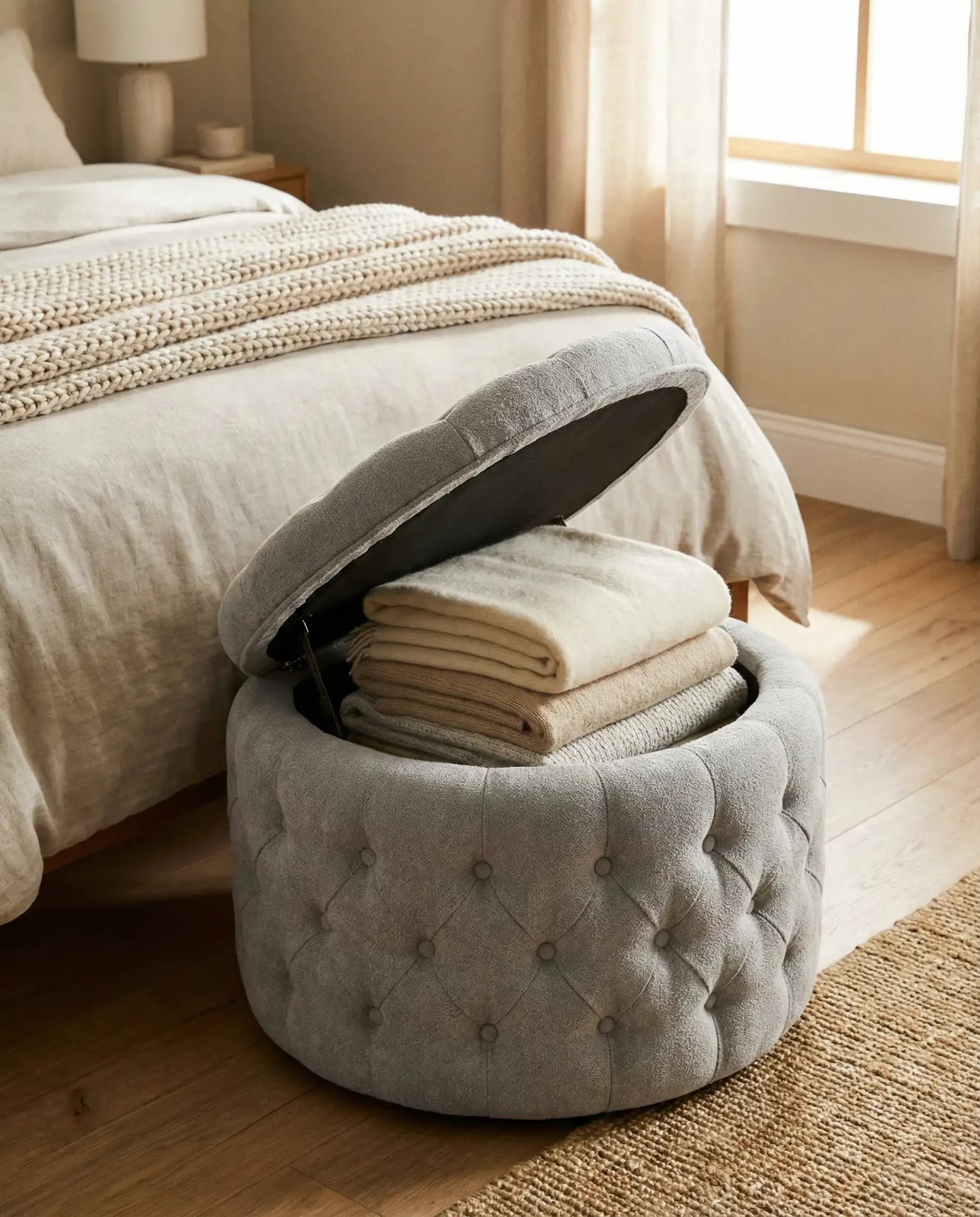 Ottoman with Hidden Storage 1