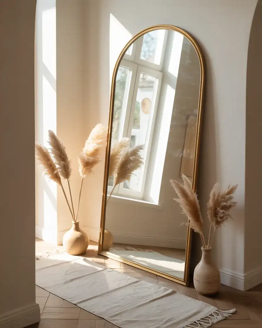 Oversized Arch Mirror as a Focal Point 1