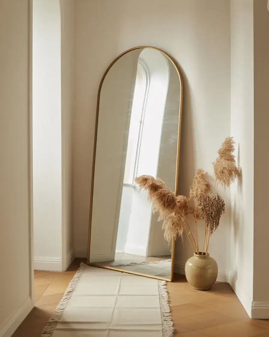 Oversized Arch Mirror as a Focal Point 2