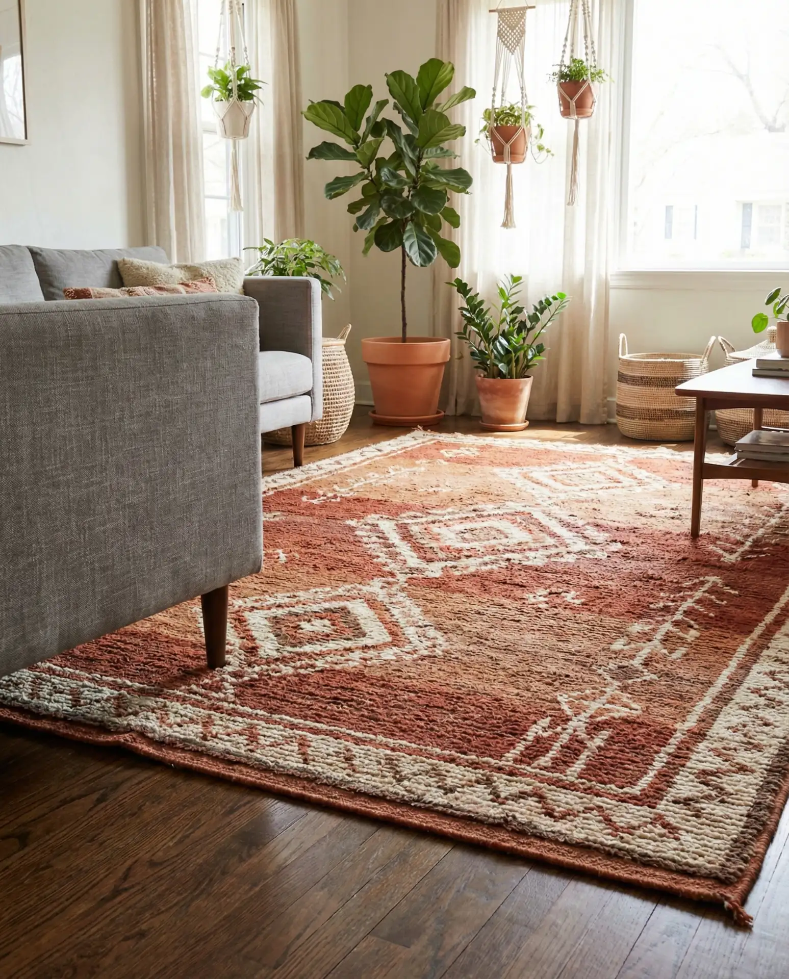 Oversized Area Rugs in Earthy Patterns 1