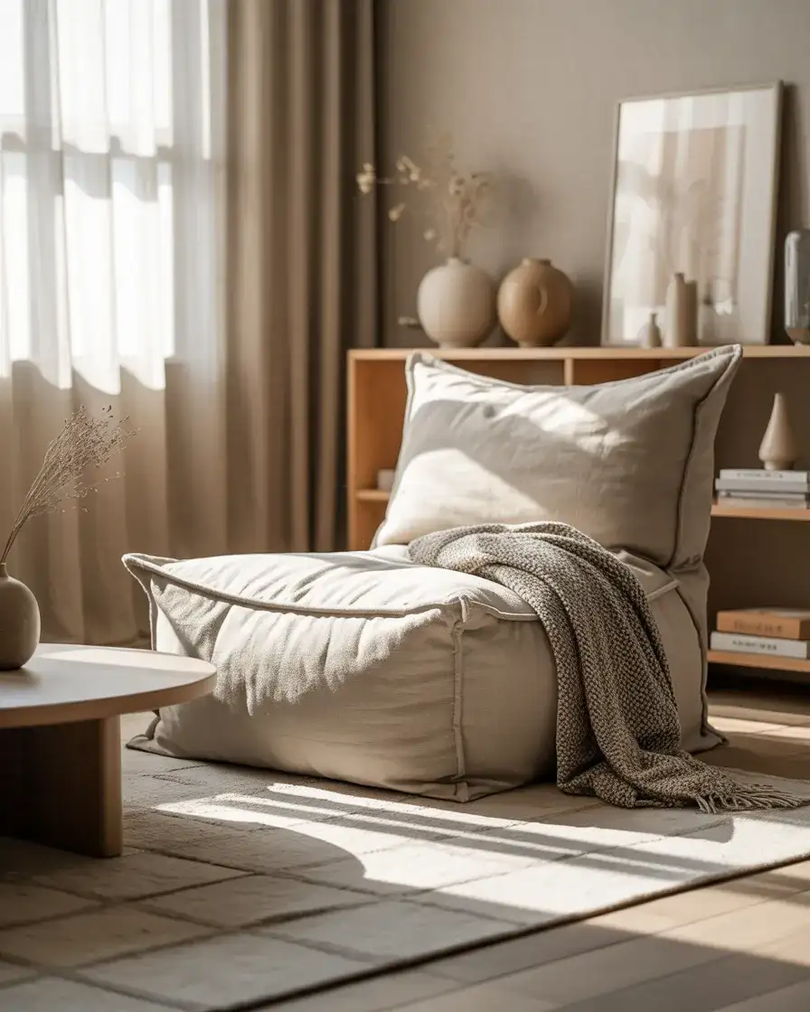 Oversized Linen Bean Bag for the Modern Living Room 2