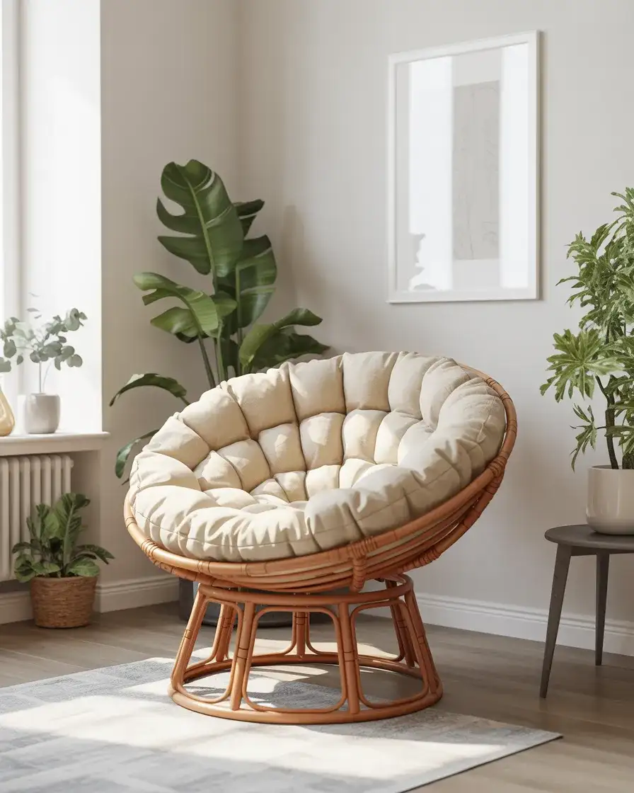Papasan in Neutral Tones for Scandinavian Interiors 2