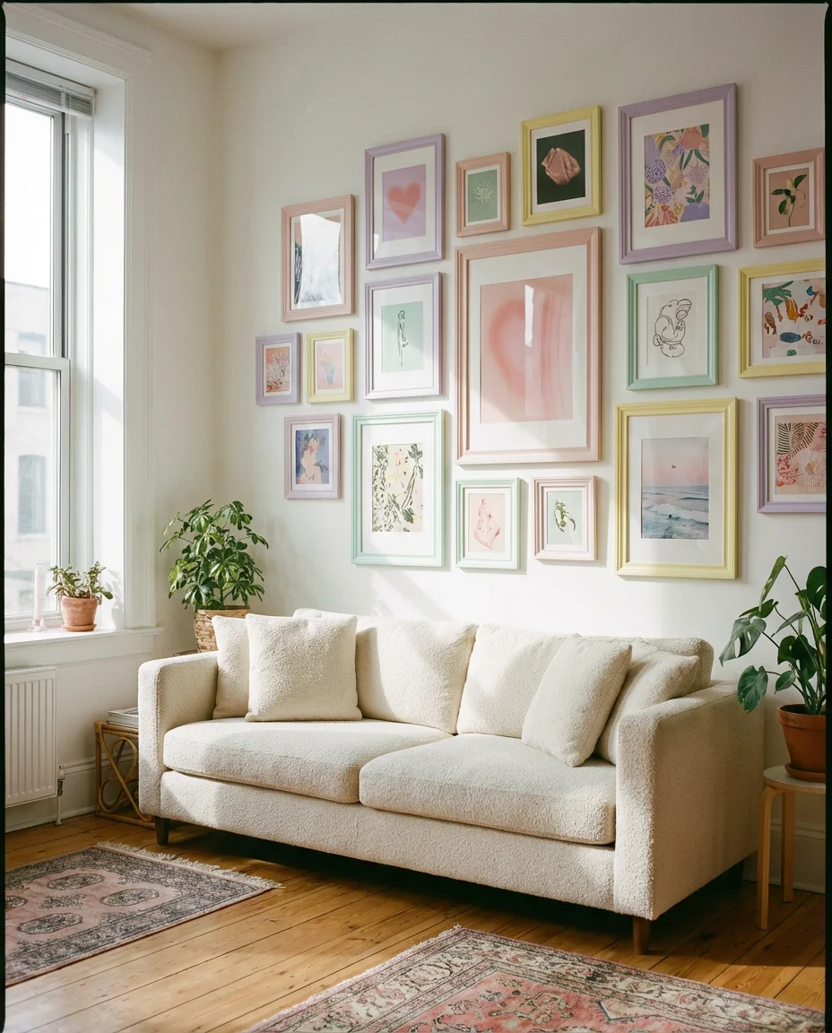 Pastel Rainbow Gallery Wall 1