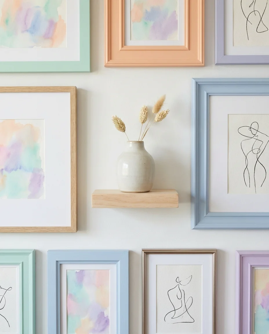 Pastel Rainbow Gallery Wall 2
