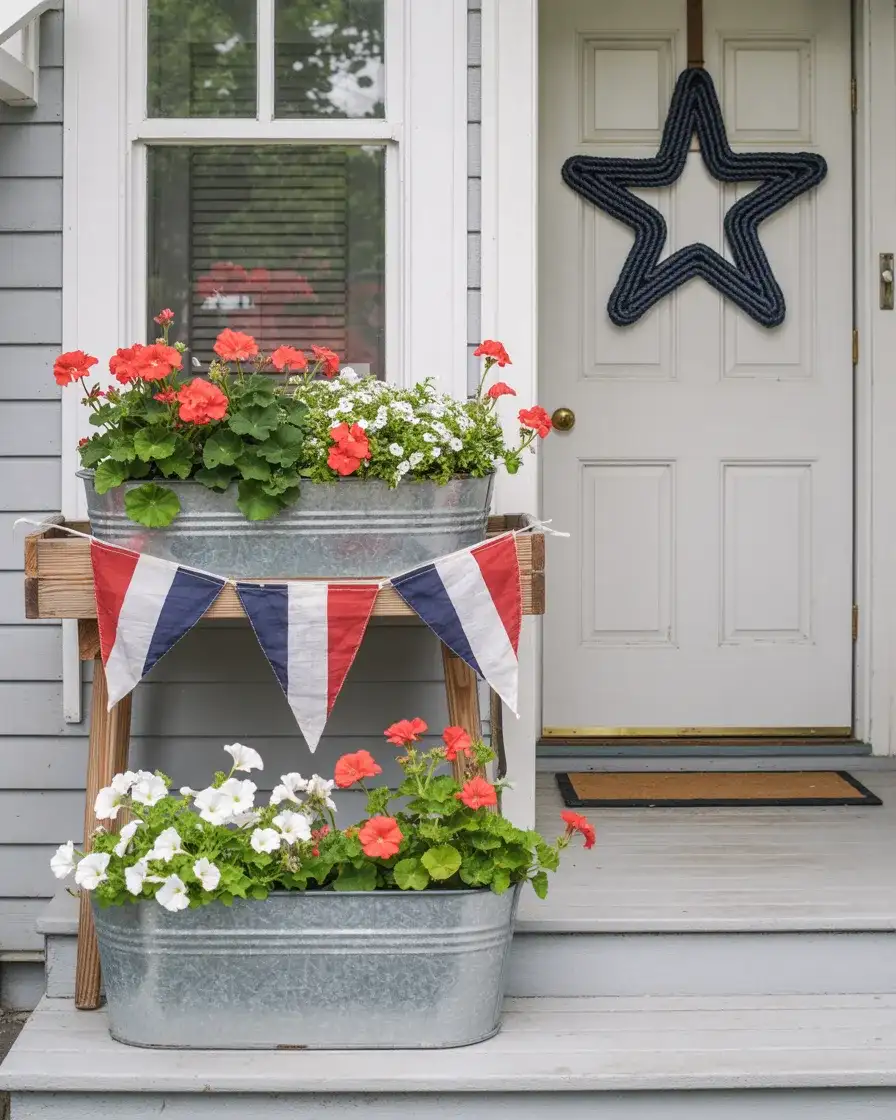 Patriotic 4th of July Porch Styling 2